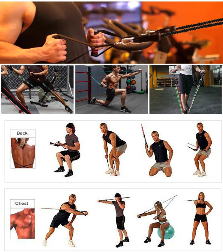 Portable Fitness Rally Band – Full Body Resistance Trainer for Home & Travel Workouts