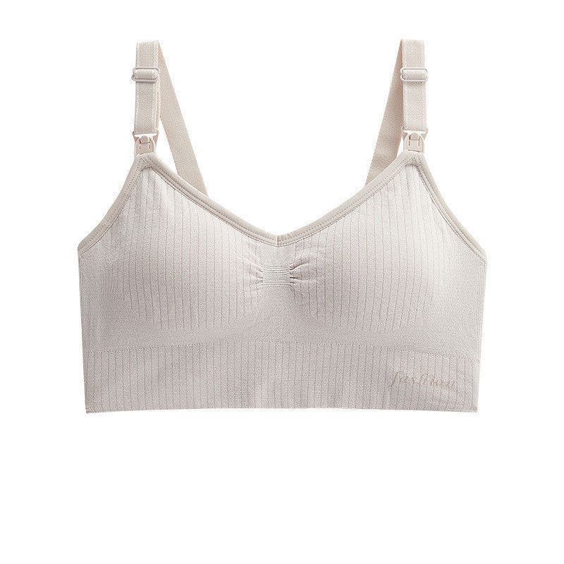 Seamless Nursing Bra – Soft Wireless Support for Pregnancy & Breastfeeding (M–XL)