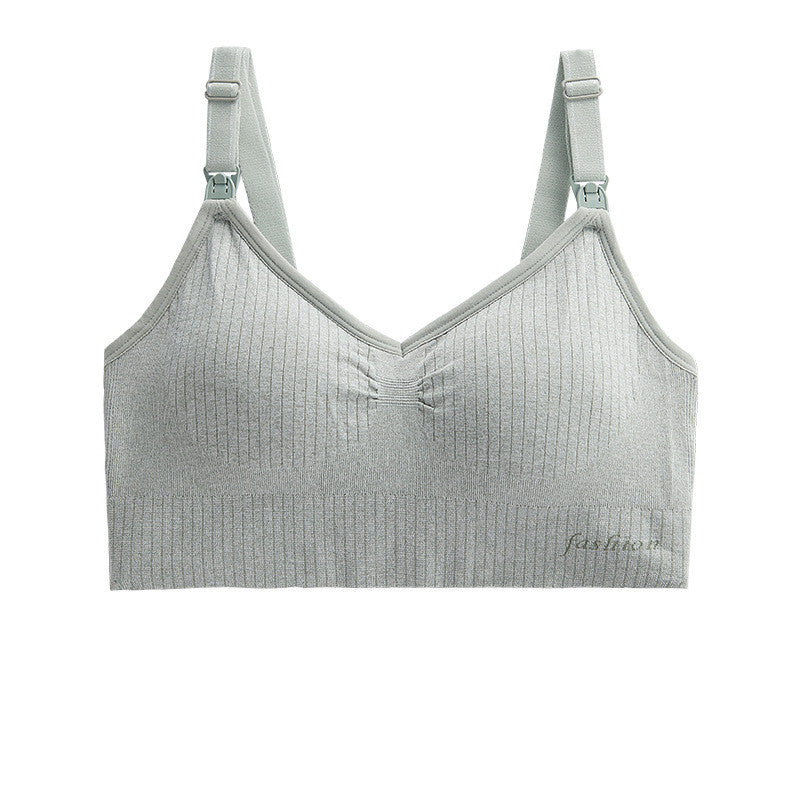 Seamless Nursing Bra – Soft Wireless Support for Pregnancy & Breastfeeding (M–XL)