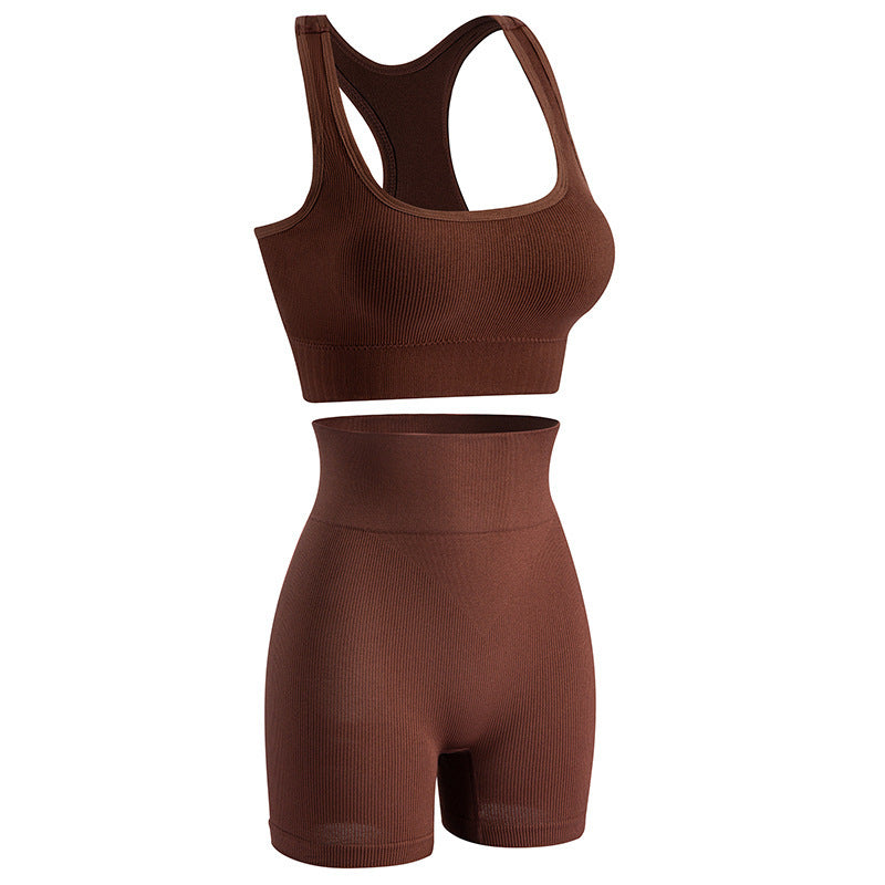Women’s Wireless Yoga Bra & Shorts Set