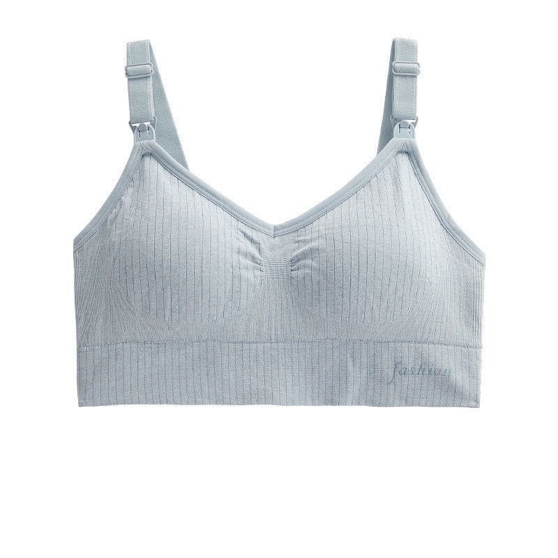 Seamless Nursing Bra – Soft Wireless Support for Pregnancy & Breastfeeding (M–XL)